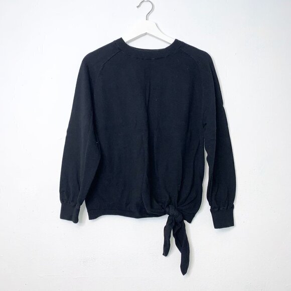 Vince Tie Waist Sweater In Black size XS - Picture 4 of 8